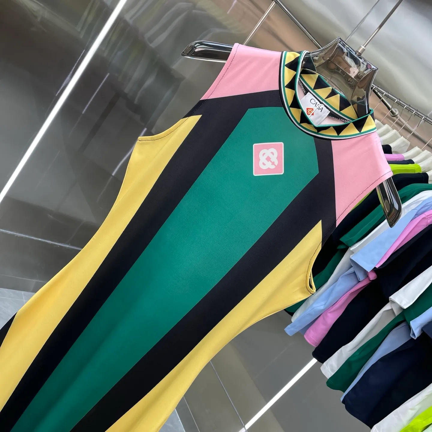 CASABLANCA Casablanca dress (women's clothing) Original development Upper body comfort Imported equipment Customized silk fabric OEM by domestic first-line brand Factory Impeccable workmanship Sizes: S M L XL